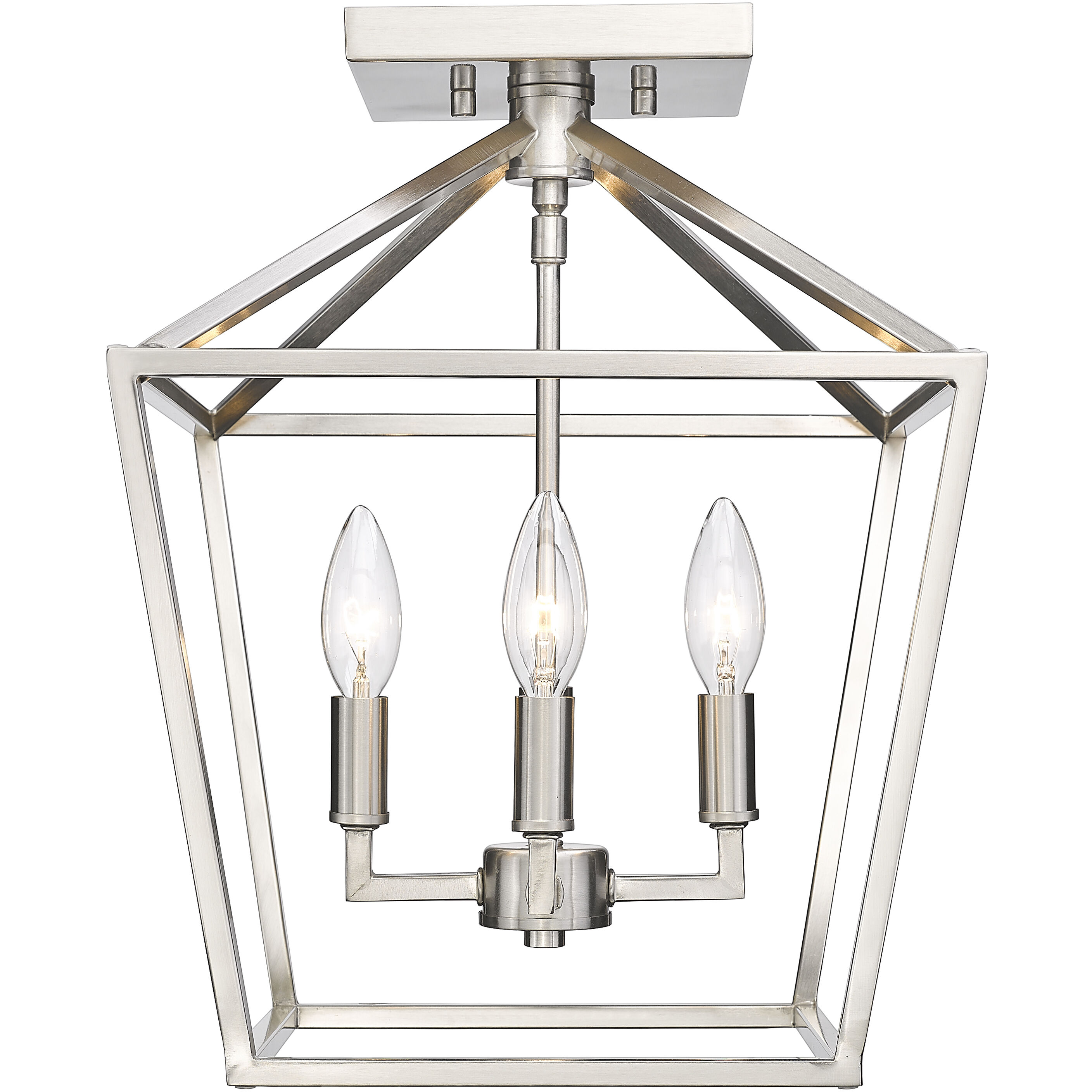 Corona 4 Light 12.00 inch Semi-Flush Mount